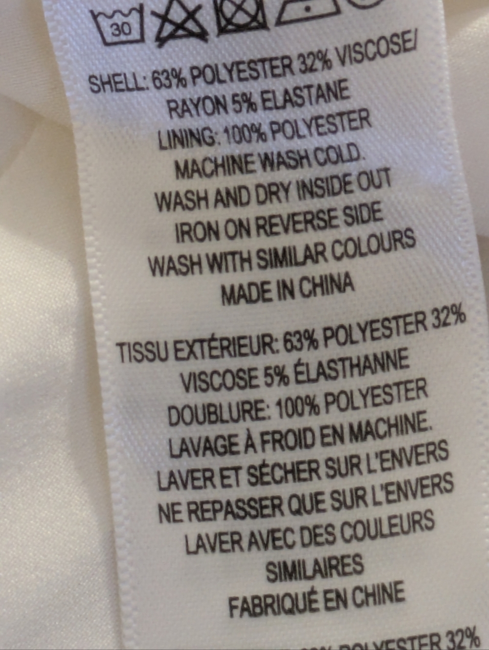 French Connection Cream Mini Dress Size 0 - Picture 9 of 10